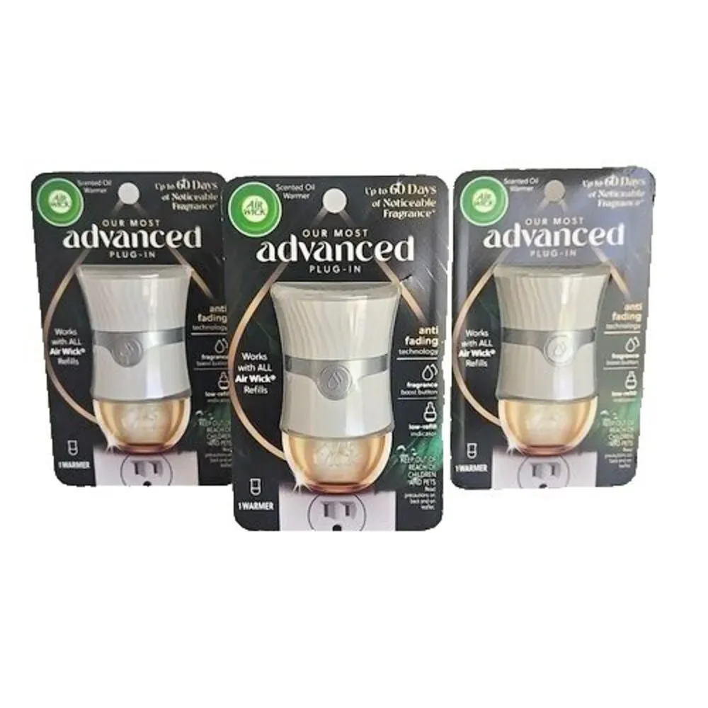 Air Wick Advanced Plug-In Scented Oil Gadget – Home Air Freshener (3-Pack) - New